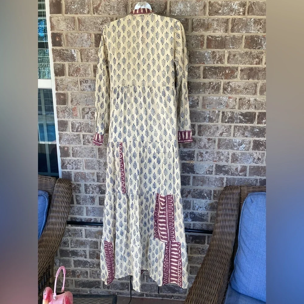 Tortuga Handmade Dress Size Small/Medium Cottagecore Peasant Pirates